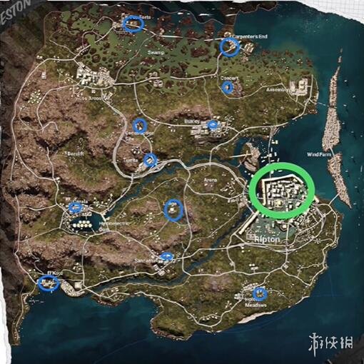 《pubg》帝斯顿安全门位置一览-绝地求生大逃杀游戏攻略推荐-第2张图片-拓城游